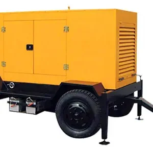 Mobile Trailer diesel generator  easy to move suitable for construction sites road and railway construction and temporary electricity utilization